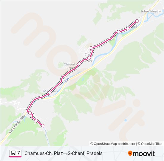 7 Bus Line Map