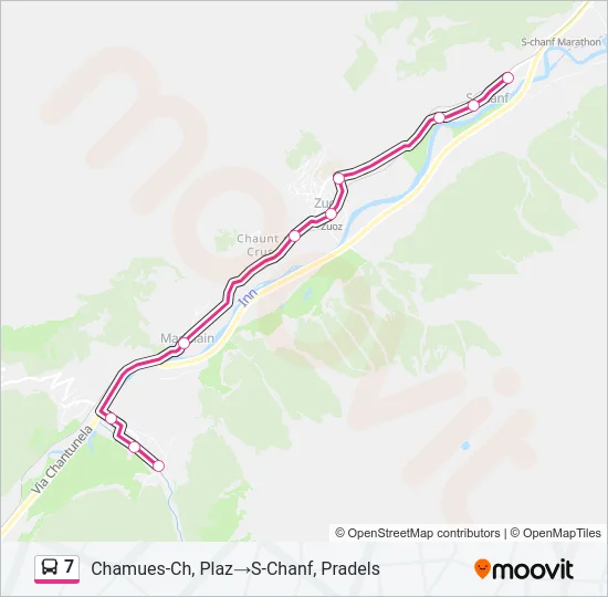 7 Bus Line Map