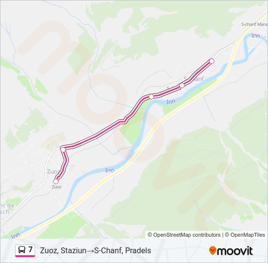 7 Bus Line Map