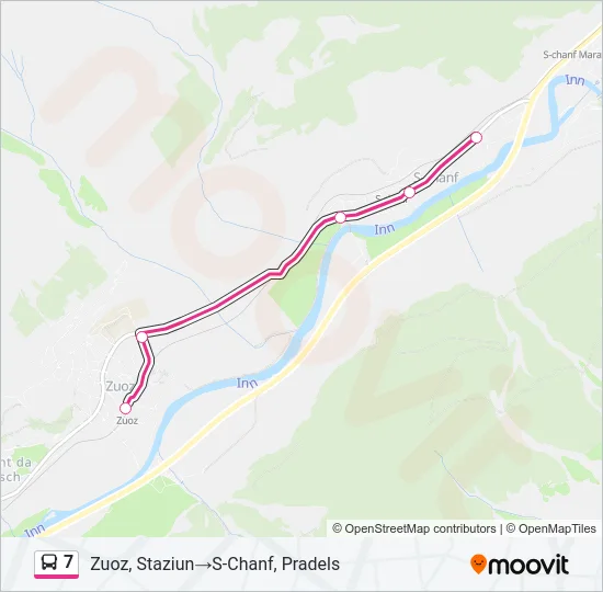 7 Bus Line Map