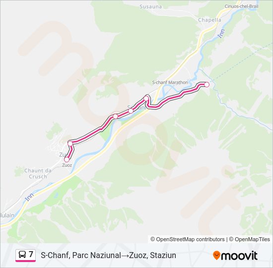 7 Bus Line Map