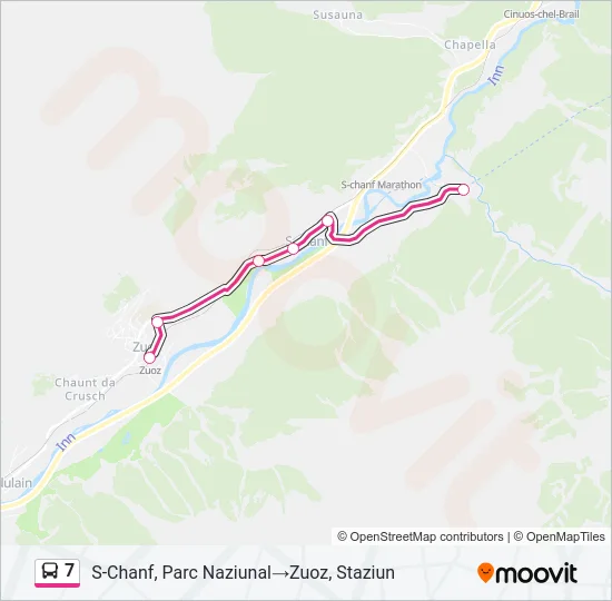 7 Bus Line Map