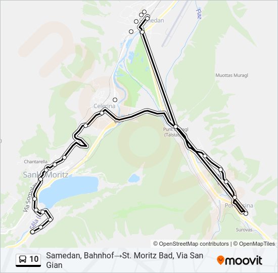 10 Bus Line Map
