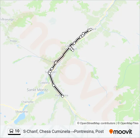 10 Bus Line Map