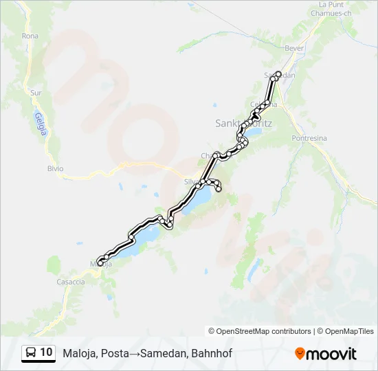 10 Bus Line Map