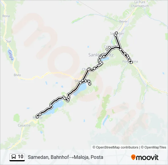 10 Bus Line Map