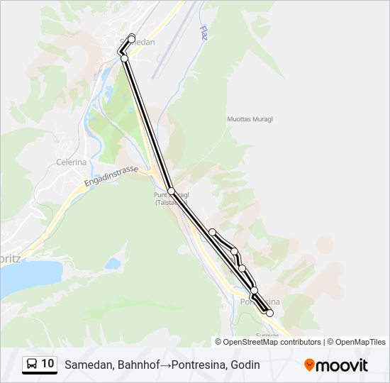 10 Bus Line Map