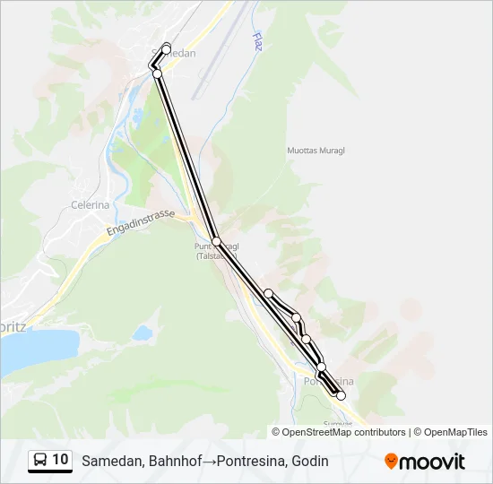 10 Bus Line Map
