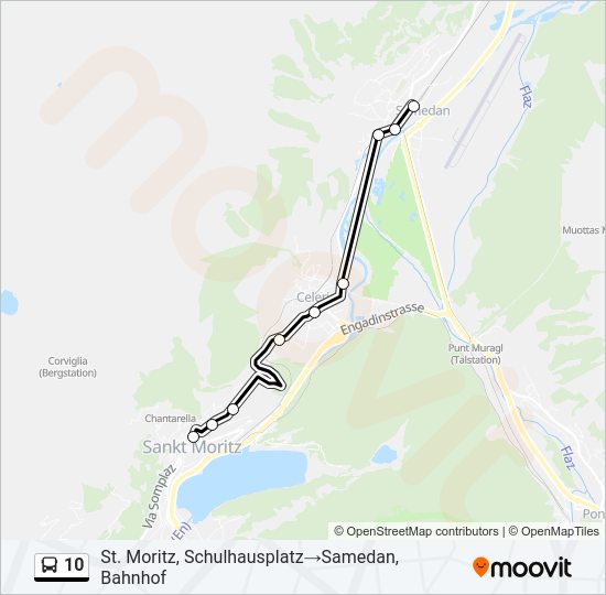 10 Bus Line Map