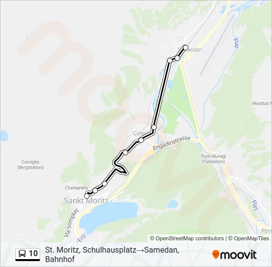 10 Bus Line Map