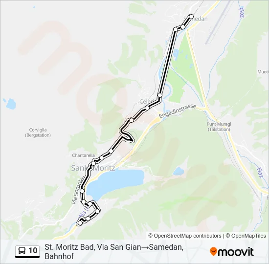 10 Bus Line Map