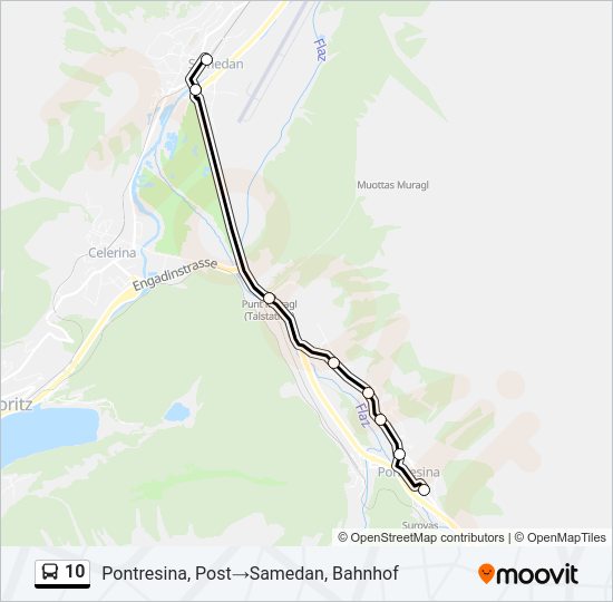 10 Bus Line Map