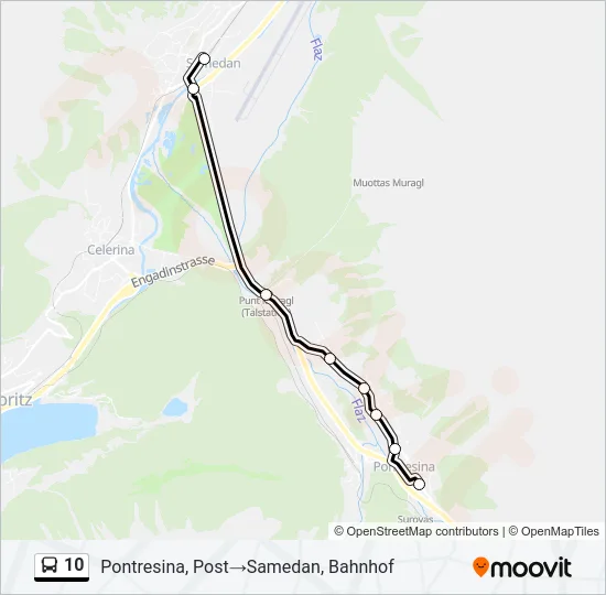 10 Bus Line Map