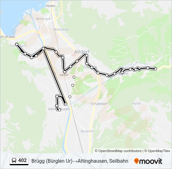 402 Bus Line Map