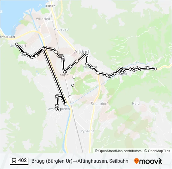 402 Bus Line Map