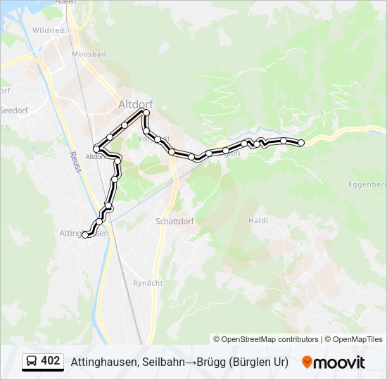 402 Bus Line Map