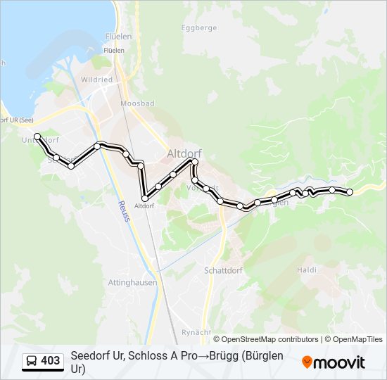 403 Bus Line Map