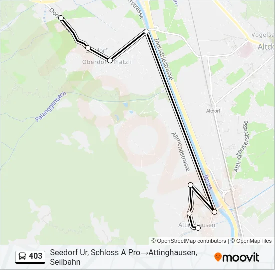 403 Bus Line Map