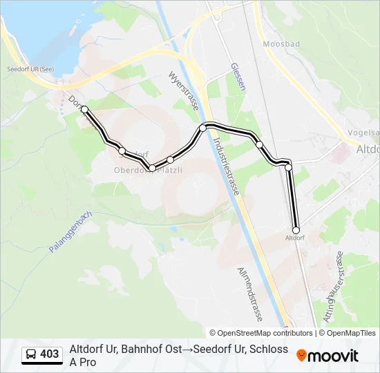 403 Bus Line Map