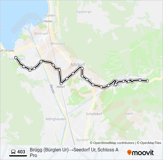 403 Bus Line Map
