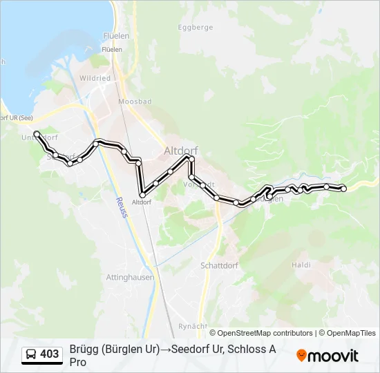 403 Bus Line Map