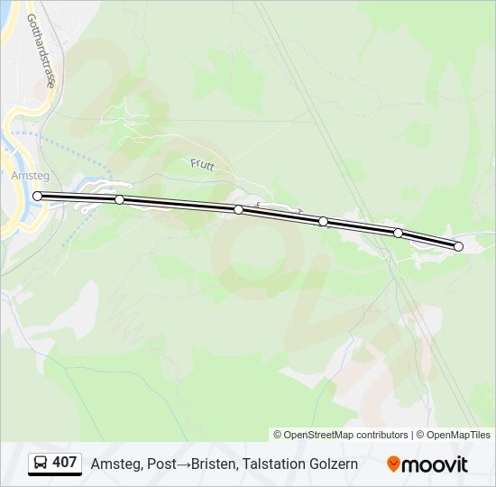 407 Bus Line Map
