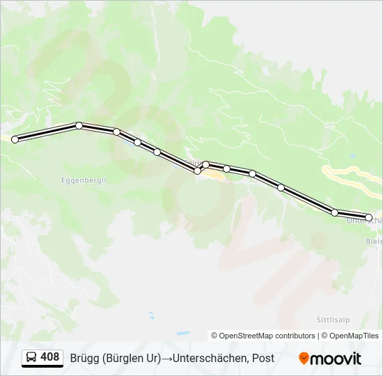 408 Bus Line Map