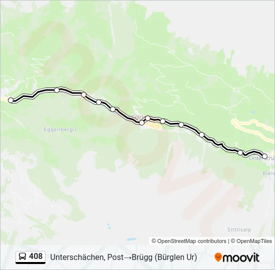 408 Bus Line Map