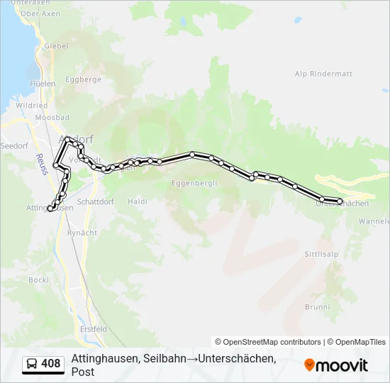 408 Bus Line Map