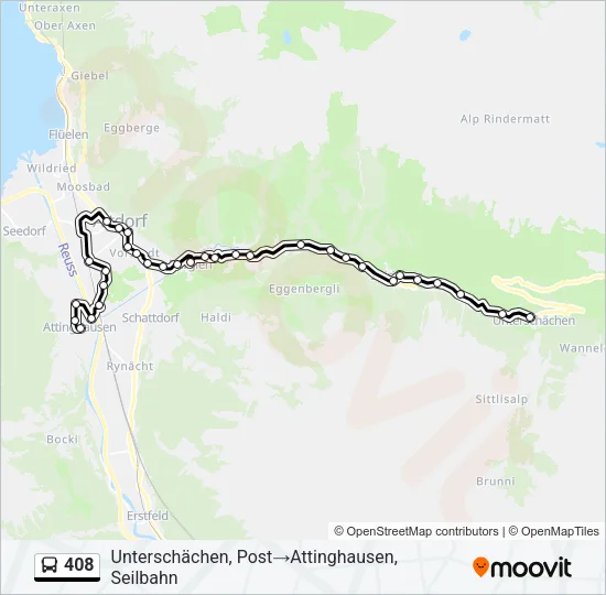 408 Bus Line Map