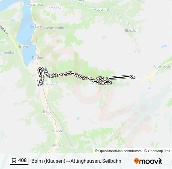 408 Bus Line Map