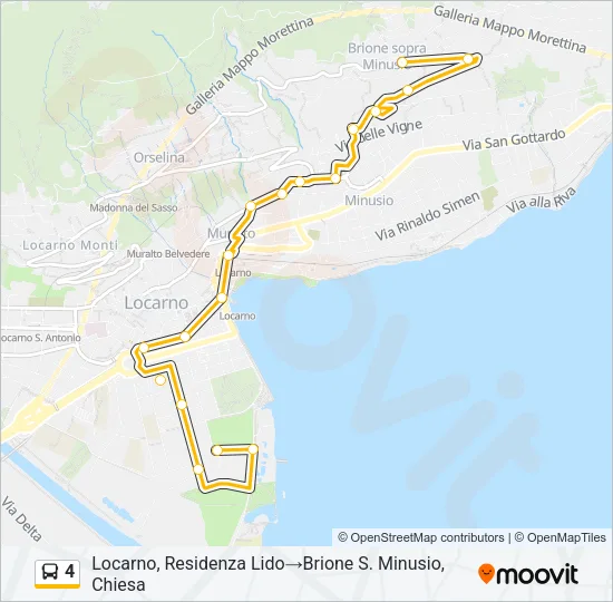 4 Bus Line Map