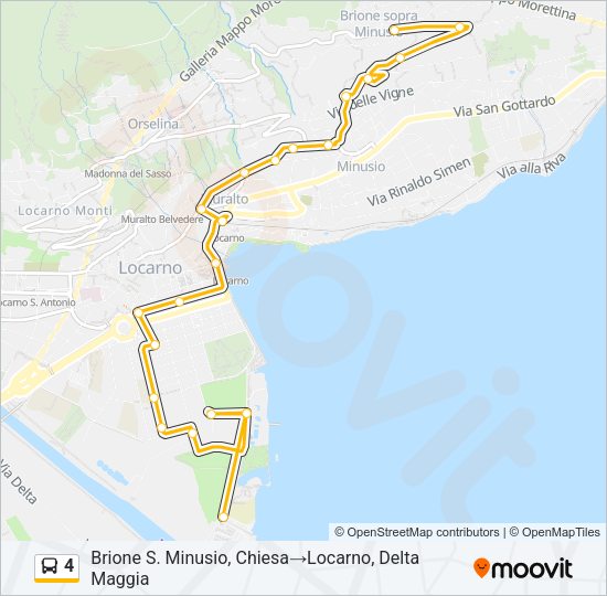 4 Bus Line Map