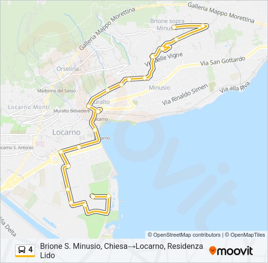 4 Bus Line Map