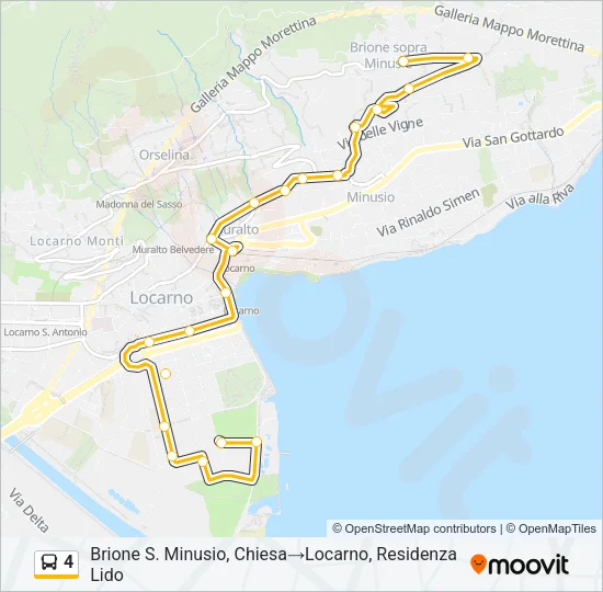 4 Bus Line Map