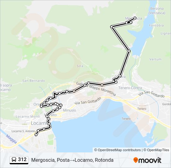 312 Bus Line Map
