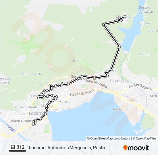 312 Bus Line Map