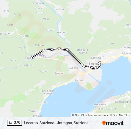 370 Bus Line Map