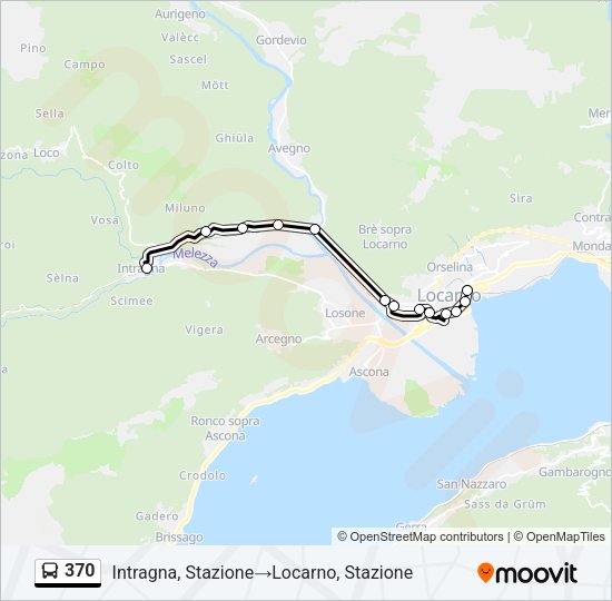 370 Bus Line Map