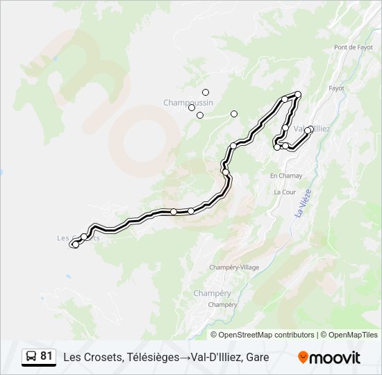 81 Bus Line Map