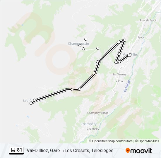 81 Bus Line Map