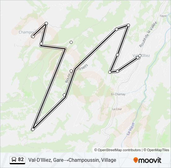 82 Bus Line Map