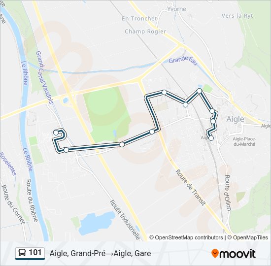 101 Bus Line Map