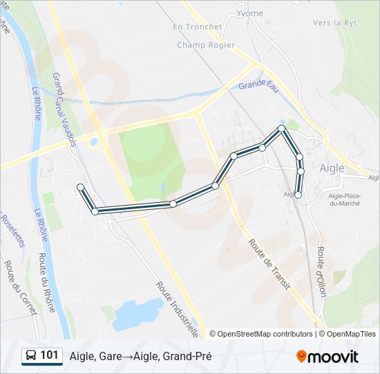 101 Bus Line Map
