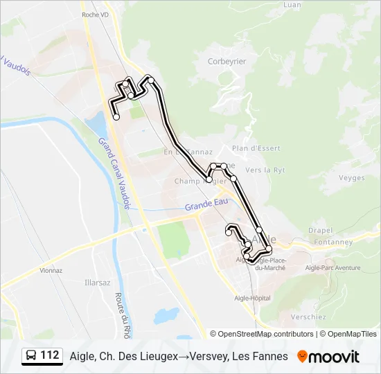 112 Bus Line Map