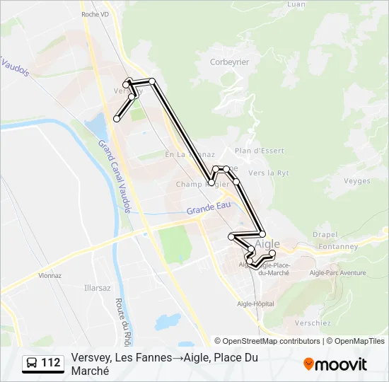 112 Bus Line Map