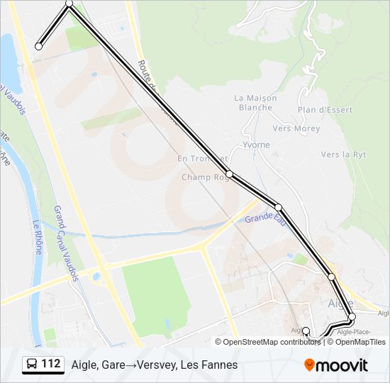 112 Bus Line Map
