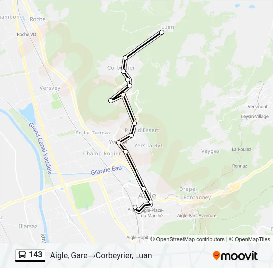 143 Bus Line Map