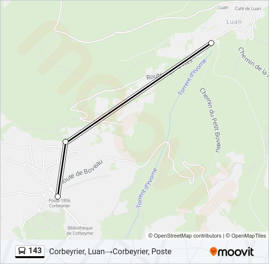 143 Bus Line Map
