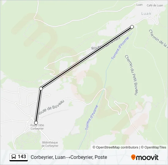 143 Bus Line Map